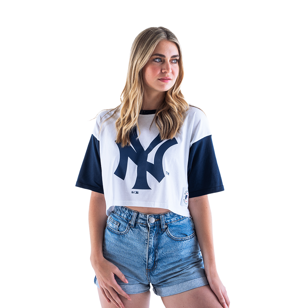 NY Yankees Ladies Two Tone Crop Tee – Kingdom&Co