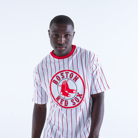 Boston Red Sox Men's Stripe Oversize T-shirt
