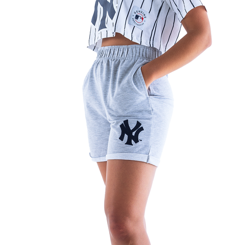 NY Yankees Ladies Terry Knit Short